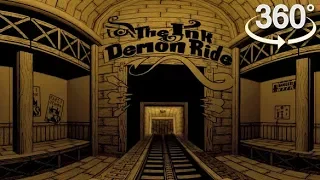 Ink Demon Roller Coaster VR 360 4K - Bendy Style Roller Coaster