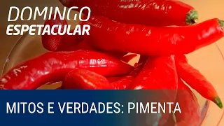 Domingo Espetacular desvenda os Mitos e Verdades da pimenta