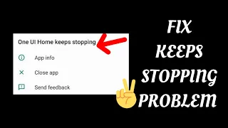 Fix One UI Home Keeps Stopping(Samsung) Problem|| TECH SOLUTIONS BAR
