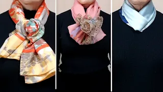 14 Best ways to tie a scarf. How to tie a scarf #28