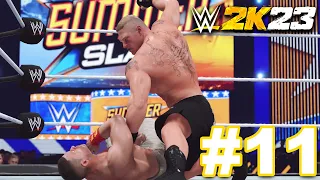 WWE 2K23 SHOWCASE Gameplay Part 11 - Brock Lesnar vs John Cena