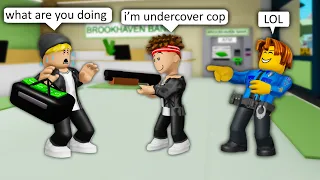 POLICE VS ROBBER: UNDERCOVER COP 💰ROBLOX Brookhaven 🏡RP - FUNNY MOMENTS