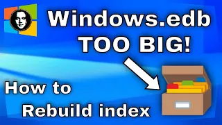 How to Rebuild Search Index on Windows 10 / 11 and Fix Windows.edb Huge File Size - Working 2024