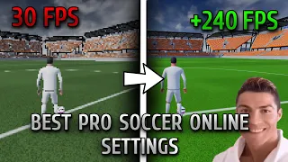 New *BEST* Pro Soccer Online Settings 🔧 (FPS Boost + Settings) - CristianoPSO