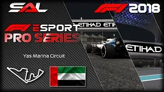 F1 2018 Esports - Pro Series - Abu Dhabi GP - In Cooperation with ProKart Raceland