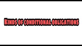 Kinds of Conditional Obligations (OBLICON)