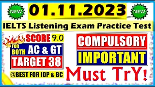 IELTS LISTENING PRACTICE TEST 2023 WITH ANSWERS | 01.11.2023