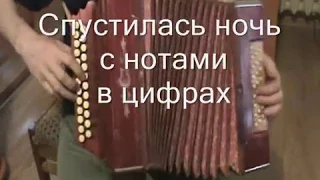 Спустилась ночь с нотами в цифрах