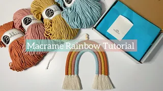 DIY Macrame Rainbow Tutorial | Step-by-Step Guide