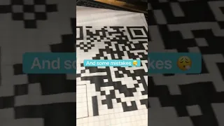 I drew a QR code! Scan at ur own risk 😈