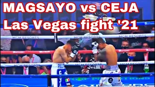 Magsayo VS Ceja Las Vegas Fight ‘21| Knock Out | Boholano Fighter | PacMan Ugas