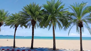 [4K] Jomtien Beach - January 2023. Pattaya. Thailand