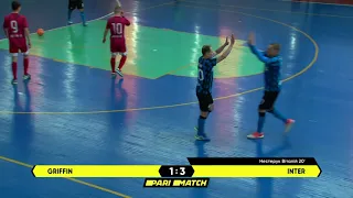 Огляд матчу | GRIFFIN 4-6 INTER | Parimatch Чемпіонат Києва з футзалу | Вища ліга