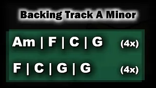 Rock Backing Track A Minor | 105 BPM | Guitar Backing Track