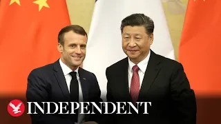 Watch again: French president Emmanuel Macron arrives in China for state visit