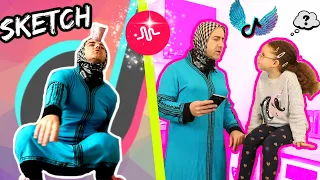 SKETCH - TATA Habiboucha découvre et reproduit un TIK TOK! Essayez de ne pas rire