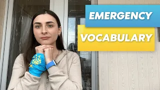 Emergency vocabulary in Ukrainian language