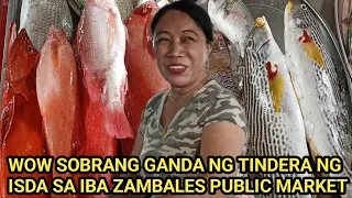 WOW SOBRANG GANDA NG TINDERA NG ISDA SA IBA ZAMBALES PUBLIC MARKET