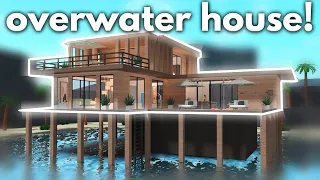 Building an OVERWATER HOUSE in Bloxburg