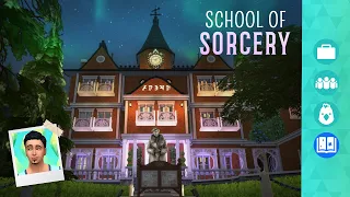 Glimmerbrook Gets a MAGIC School! Sims 4 Build Tour (No CC or Mods)