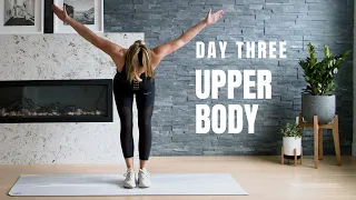 Day 3 Home Workout Challenge // UPPER BODY HIIT (No Equipment)