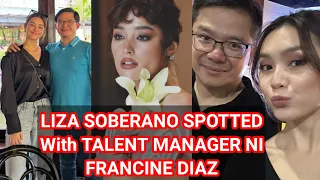 #lizquen Talent Manager ni Francine Diaz Spotted with Liza Soberano. Ano sa Palagay nyo guys.