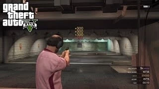 Hand Guns - GTA V Ammu-Nation Shooting Range (Gold Medals) (HD)