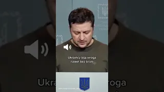Nocne, najnowsze wystąpienie prezydenta Ukrainy Wołodymyra Zełenskiego