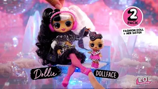 Unbox 25 surprises with L.O.L. Surprise! O.M.G. Winter Disco Snowlicious Fashion Doll & Sister