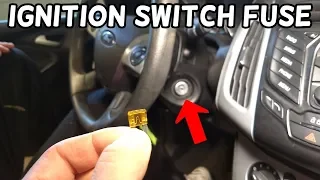 IGNITION SWITCH FUSE LOCATION REPLACEMENT FORD FOCUS MK3 2012-2018