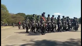Malawi Defense Force during the pass out parade