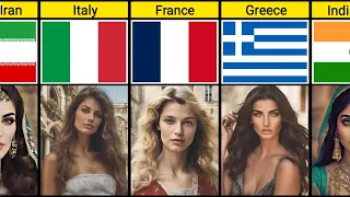 Asking Ai To Create Most Beautiful Woman For Every Country (Part 2)