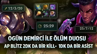 OGÜN DEMİRCİ ÖLÜM DUOSU #8 AP BLİTZ HER Q GELDİĞİNDE BİR SKOR KATKISI ? BLİTZ LUCİAN vs VAYNE VEİGAR