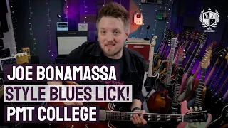 Joe Bonamassa Style Blues Lick - 5 Cascading Notes Per Beat! (PMT College)