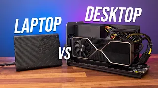 Laptop vs Desktop RTX 3080 - XG Mobile Compared to Thunderbolt eGPU