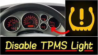 ✅How to Get Rid of or Turn Off the TPMS ⚠️ Indicator Light (Blinking then Solid) on a Toyota Tundra