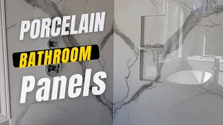 Large Format Tile Panels Bathroom