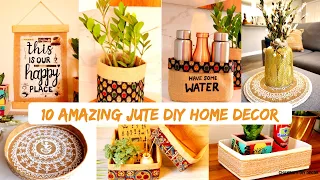 10 Amazing Jute Craft & Home Decor Ideas || DIY Jute Basket & Organisers || Easy Jute Craft ||