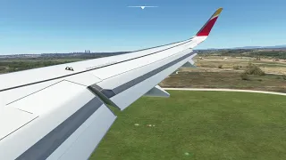 Landing to Madrid Airport (Spain) - Flight Iberia IB3489 - Airbus A320 Neo - MSFS 2020