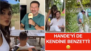 HANDE ERÇEL'İ DE KENDİNE BENZETTİ!😂 Kerem Bürsin kendine benzetti! #HanKer #kerembursin #handeercel