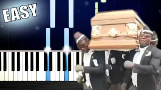 Coffin Dance - EASY Piano Tutorial by PlutaX