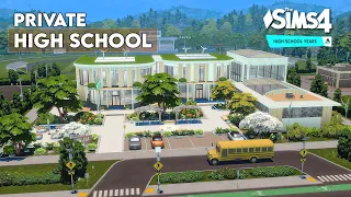 Private High School | High School Years | The Sims 4 | No CC |  Stop Motion | Sims 4 Video