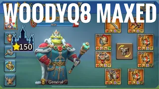 WOODYQ8 WRECKING YOUR COMPS! - WOODYQ8 MAXED NEW UPDATE 150STARS! - Lords Mobile