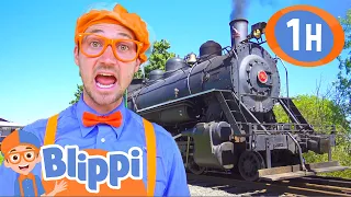 Blippi Explores a Steam Train | 1 HOUR BEST OF BLIPPI | Educational Videos for Kids | Blippi Toys