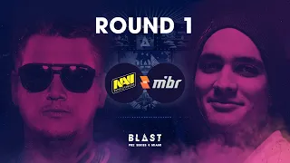 BLAST Pro Series Miami 2019 – Round 1: NaVi vs. MIBR