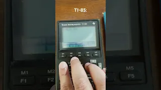 TI-85 vs 84 Plus CE vs nspire CX II Speed Test #texasinstruments #calculator #math