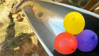 Super Slide Marble Big Balloons Run Race ASMR