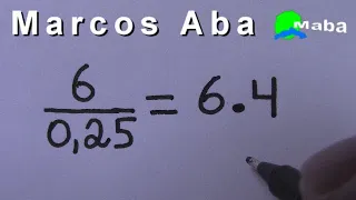 DIVISÃO  -  Como converter Divisão para Multiplicação  -  Com Marcos Aba