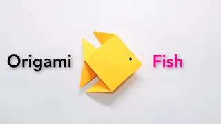 How to make easy origami paper fish | origami fish