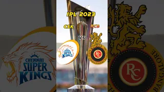 Csk vs Rcb in ipl 2023 #shorts #youtubeshorts #viral